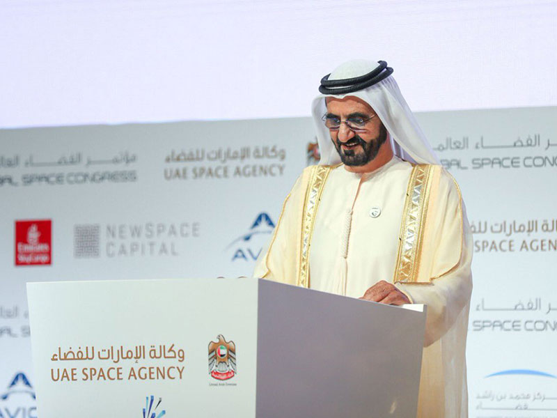 إليك سر اختيار الشيخ محمد بن راشد لرقم "813" للقمر الصناعي العربي